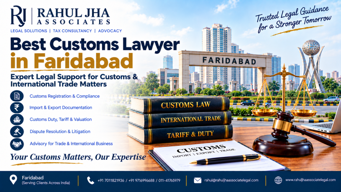 Best Customs Lawyer in Faridabad