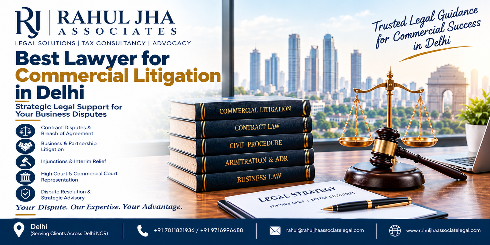 Best Lawyer for Commercial Litigation in Delhi