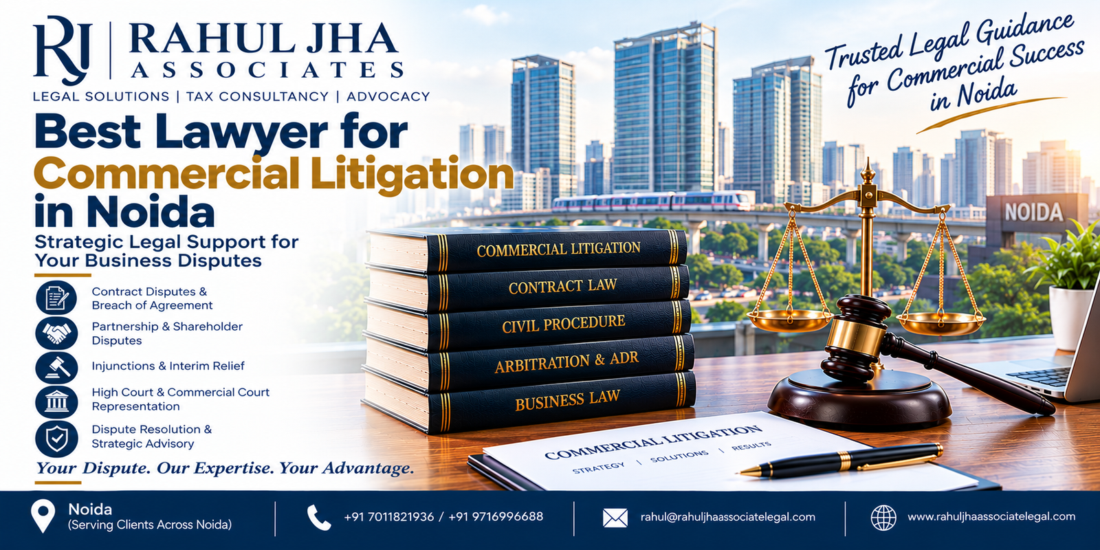 Best Lawyer for Commercial Litigation in Noida