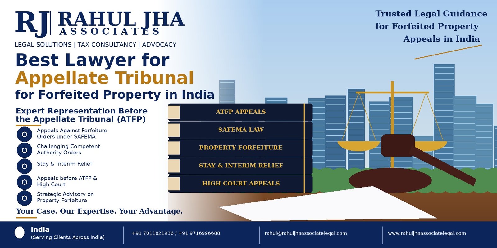 Best Lawyer for Appellate Tribunal for Forfeited Property in India