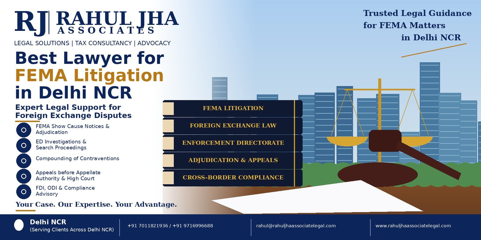 Best Lawyer for FEMA Litigation in Delhi NCR