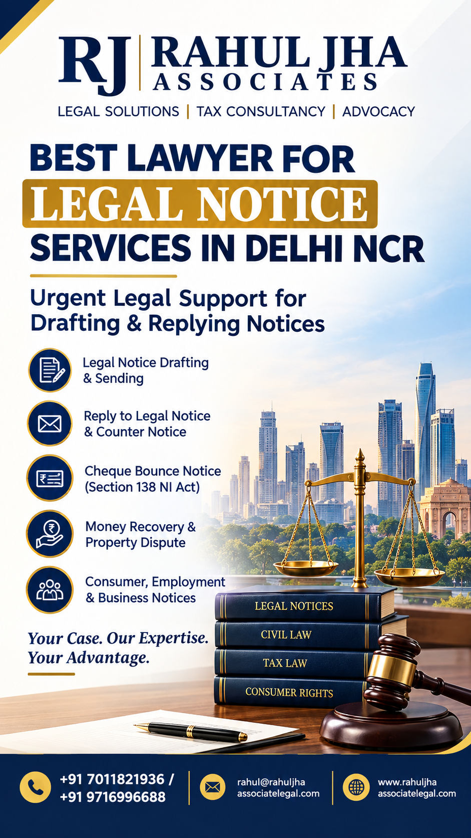 Best Lawyer for Legal Notice Services in India
